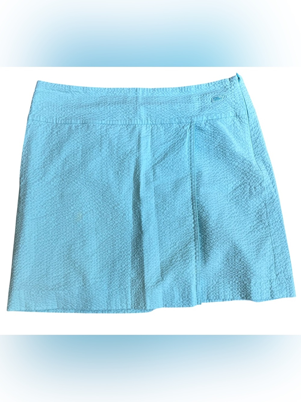 Vineyard Vines Blue Seersucker A-Line Skirt Size 6